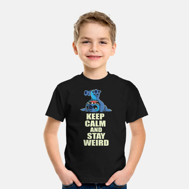 Keep Calm And Stay Weird-Youth-Basic-Tee-turborat14