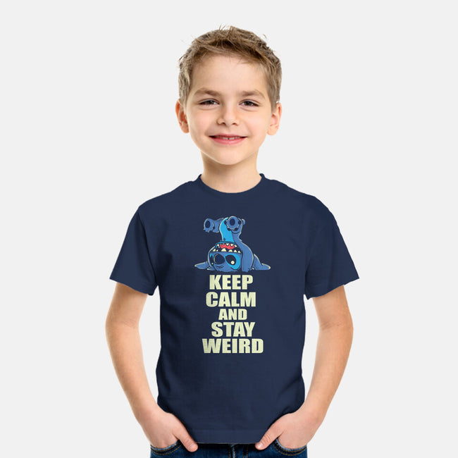 Keep Calm And Stay Weird-Youth-Basic-Tee-turborat14
