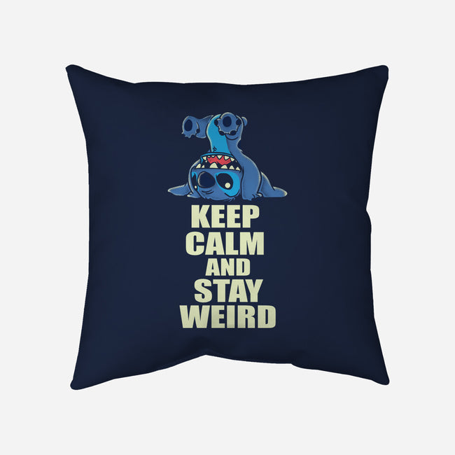 Keep Calm And Stay Weird-None-Removable Cover w Insert-Throw Pillow-turborat14