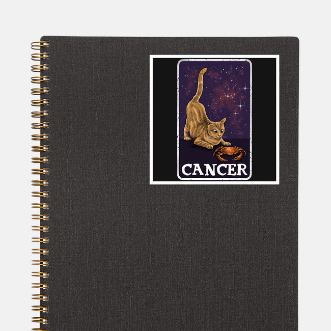 Cancer Cat-None-Glossy-Sticker-zascanauta