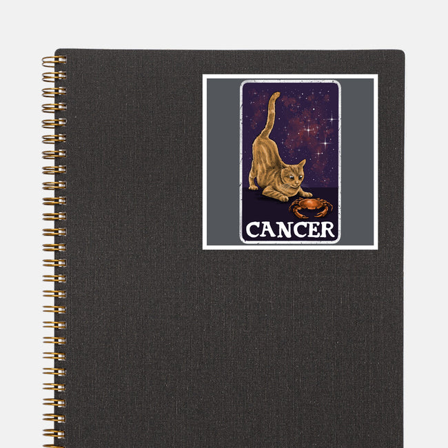Cancer Cat-None-Glossy-Sticker-zascanauta