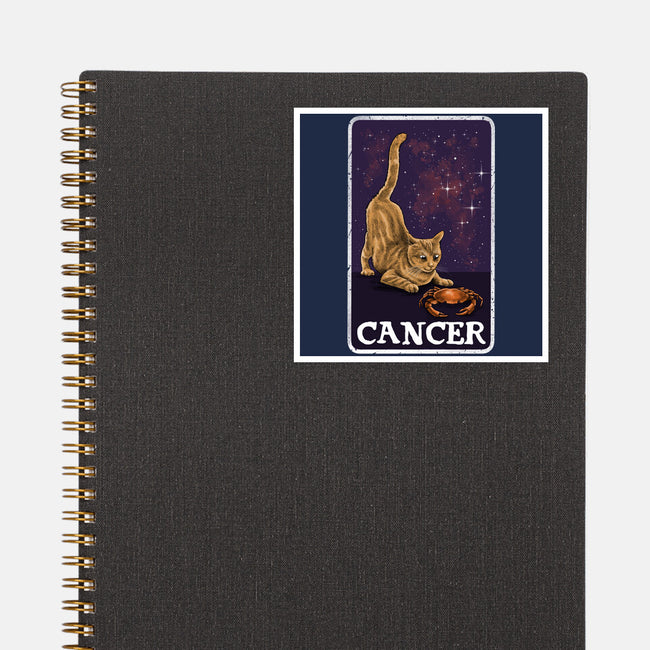 Cancer Cat-None-Glossy-Sticker-zascanauta