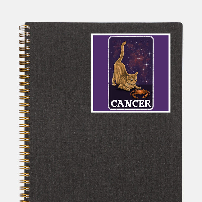 Cancer Cat-None-Glossy-Sticker-zascanauta