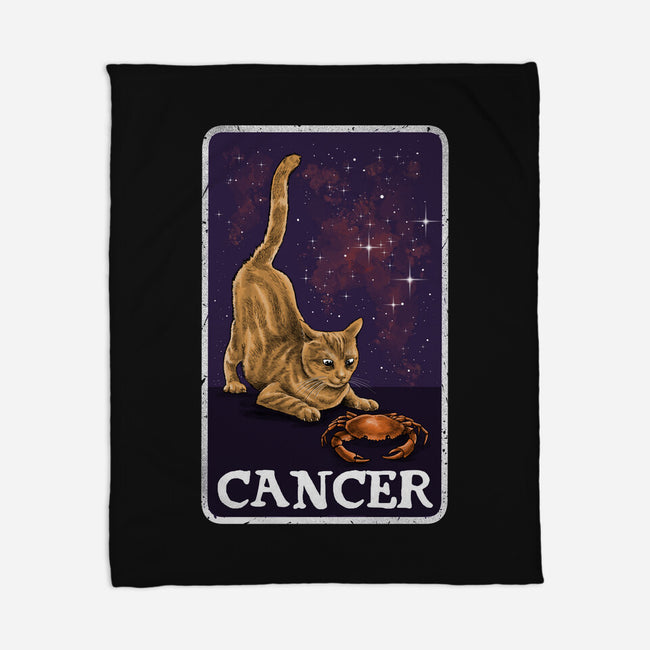 Cancer Cat-None-Fleece-Blanket-zascanauta