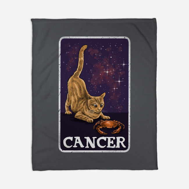Cancer Cat-None-Fleece-Blanket-zascanauta