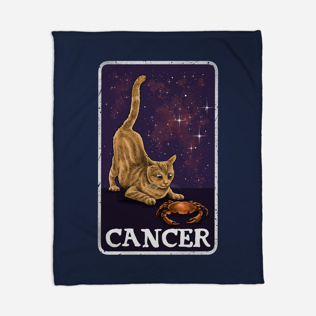 Cancer Cat-None-Fleece-Blanket-zascanauta