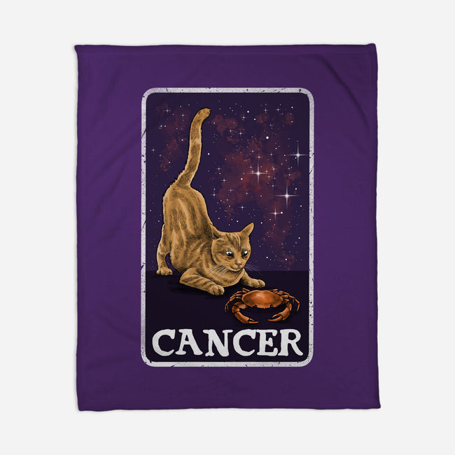 Cancer Cat-None-Fleece-Blanket-zascanauta