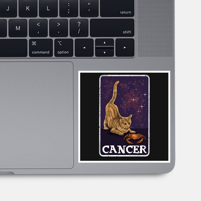 Cancer Cat-None-Glossy-Sticker-zascanauta