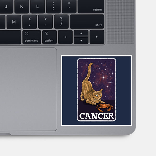 Cancer Cat-None-Glossy-Sticker-zascanauta