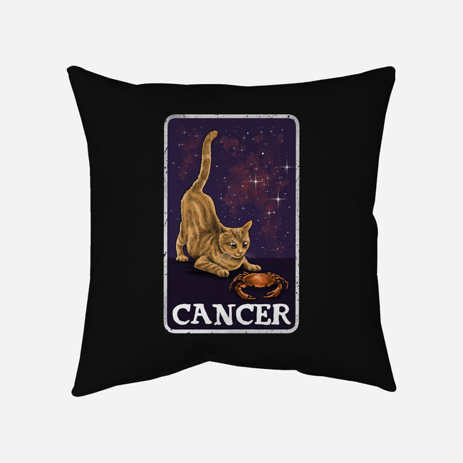 Cancer Cat-None-Removable Cover w Insert-Throw Pillow-zascanauta