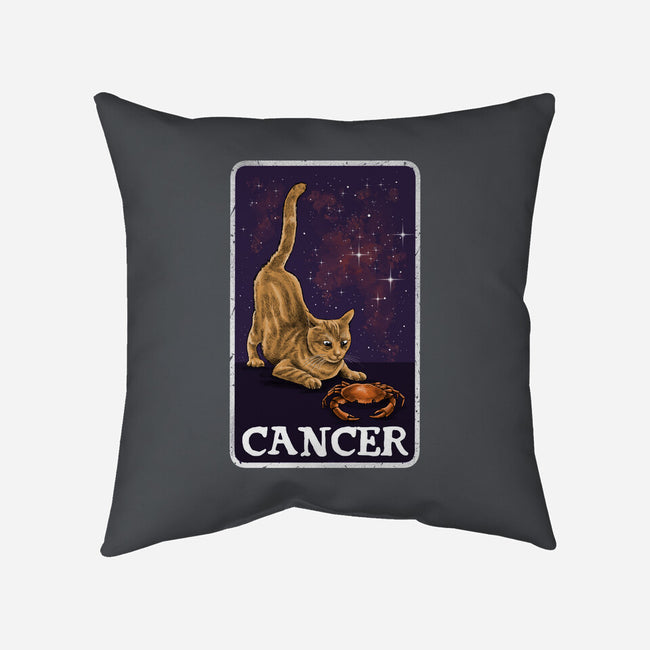 Cancer Cat-None-Removable Cover w Insert-Throw Pillow-zascanauta