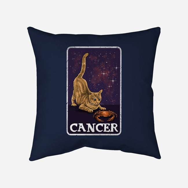 Cancer Cat-None-Removable Cover w Insert-Throw Pillow-zascanauta