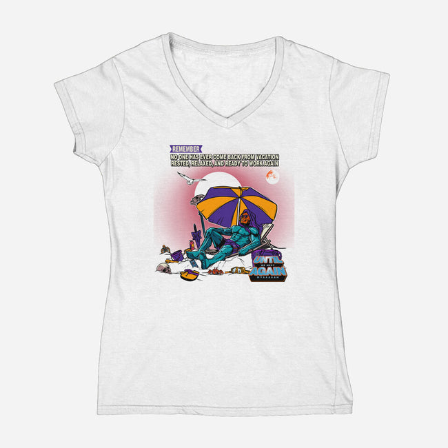 Beach Overlord-Womens-V-Neck-Tee-AndreusD