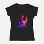 1980s Rebel-Womens-V-Neck-Tee-drbutler