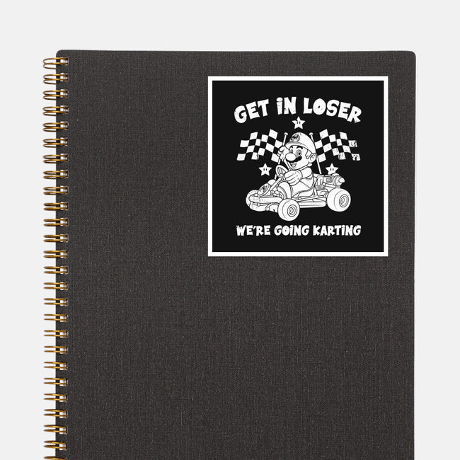 We’re Going Karting-None-Glossy-Sticker-drbutler