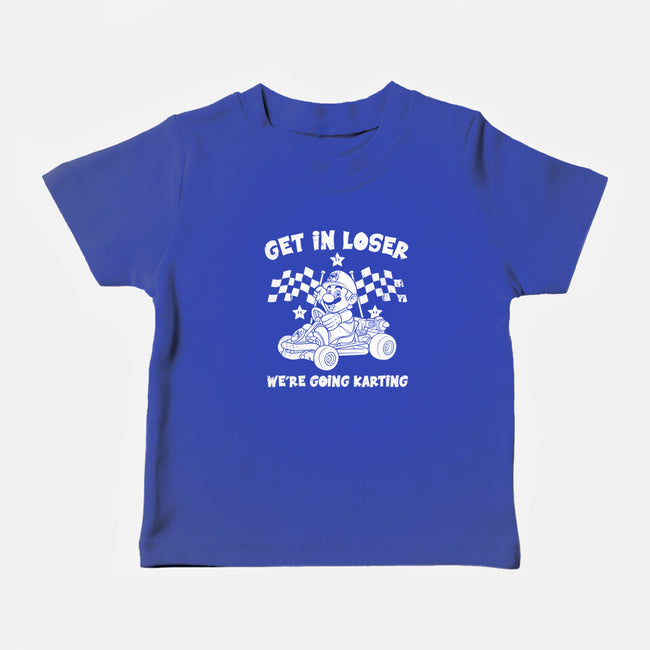We’re Going Karting-Baby-Basic-Tee-drbutler