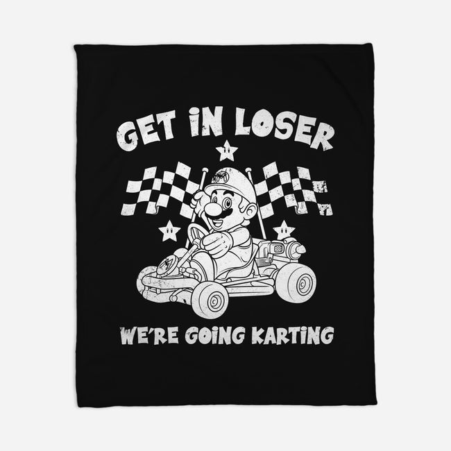 We’re Going Karting-None-Fleece-Blanket-drbutler