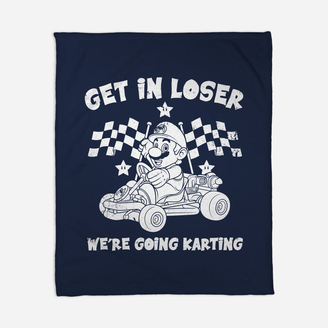 We’re Going Karting-None-Fleece-Blanket-drbutler