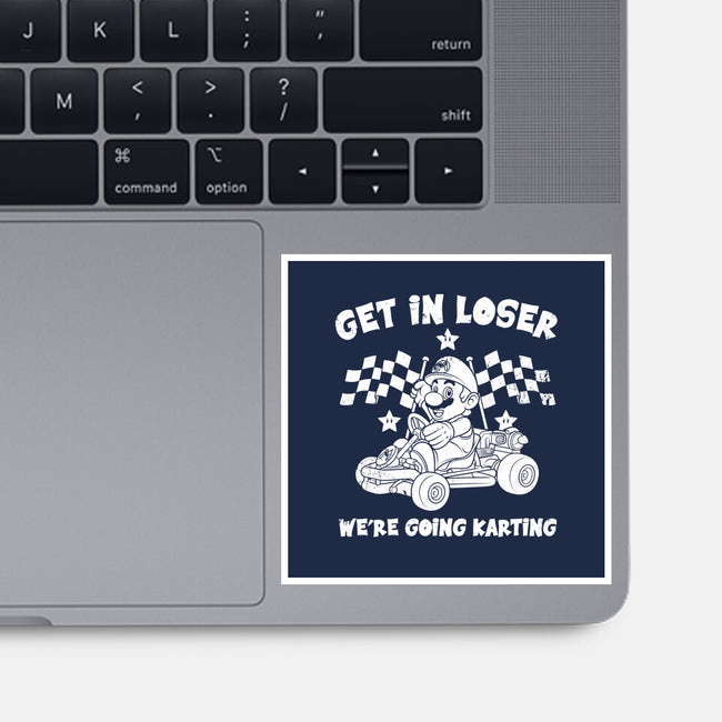 We’re Going Karting-None-Glossy-Sticker-drbutler