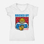 Bricked Up-Womens-V-Neck-Tee-krisren28