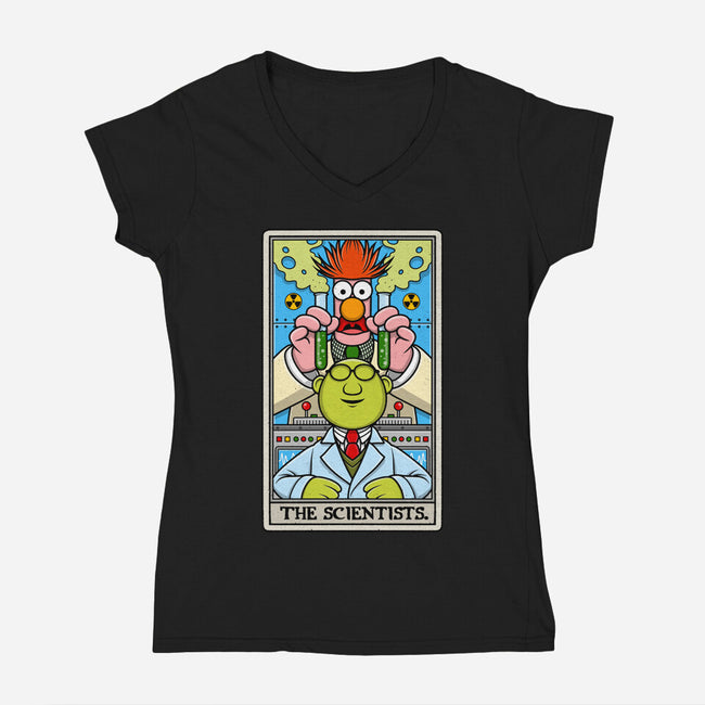 The Scientists Tarot-Womens-V-Neck-Tee-drbutler