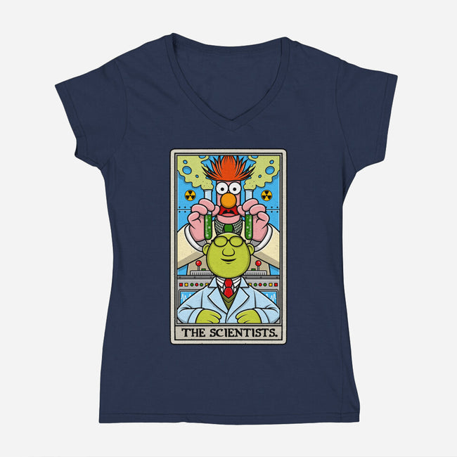 The Scientists Tarot-Womens-V-Neck-Tee-drbutler