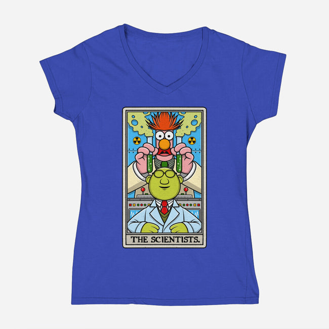 The Scientists Tarot-Womens-V-Neck-Tee-drbutler