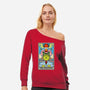 The Scientists Tarot-Womens-Off Shoulder-Sweatshirt-drbutler