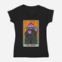The Count Tarot-Womens-V-Neck-Tee-drbutler