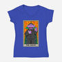 The Count Tarot-Womens-V-Neck-Tee-drbutler