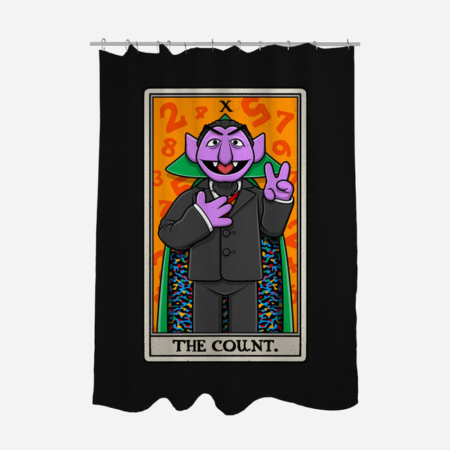 The Count Tarot-None-Polyester-Shower Curtain-drbutler