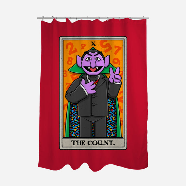 The Count Tarot-None-Polyester-Shower Curtain-drbutler