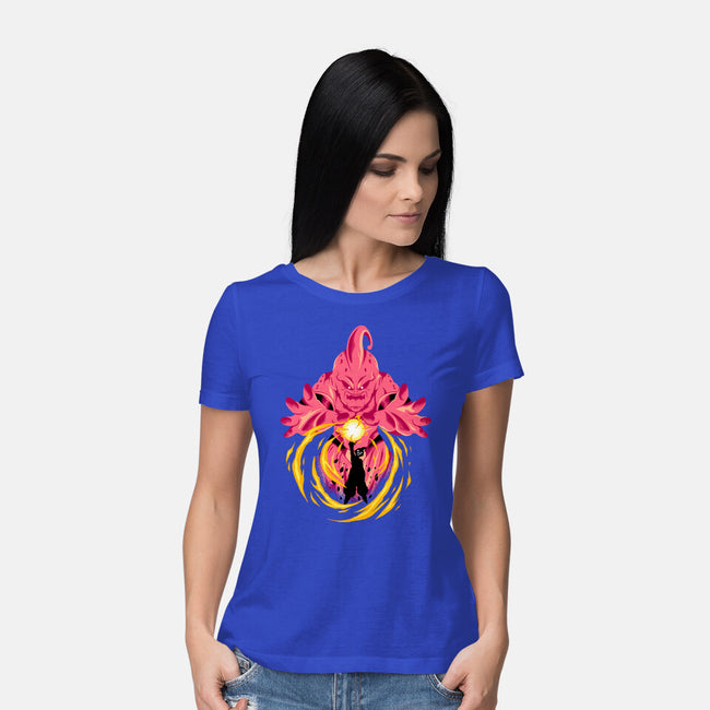 Sweet Evil Kid-Womens-Basic-Tee-spoilerinc