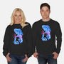 Smiling God-Unisex-Crew Neck-Sweatshirt-spoilerinc