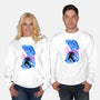 Smiling God-Unisex-Crew Neck-Sweatshirt-spoilerinc
