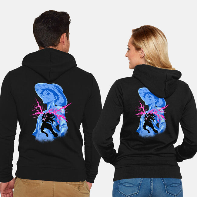 Smiling God-Unisex-Zip-Up-Sweatshirt-spoilerinc