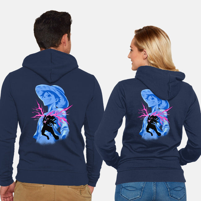 Smiling God-Unisex-Zip-Up-Sweatshirt-spoilerinc