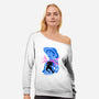 Smiling God-Womens-Off Shoulder-Sweatshirt-spoilerinc