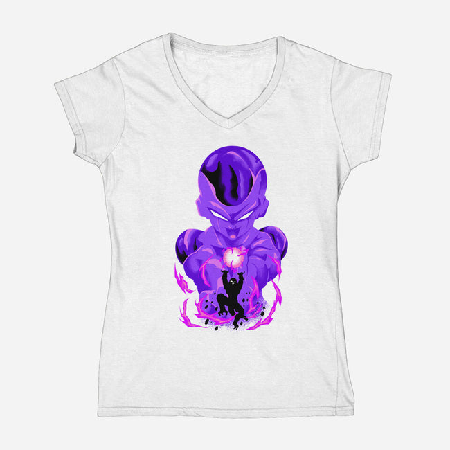 Prince Of Evil-Womens-V-Neck-Tee-spoilerinc