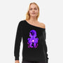 Prince Of Evil-Womens-Off Shoulder-Sweatshirt-spoilerinc