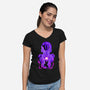 Prince Of Evil-Womens-V-Neck-Tee-spoilerinc