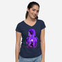 Prince Of Evil-Womens-V-Neck-Tee-spoilerinc