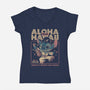 Aloha From Hawaii-Womens-V-Neck-Tee-Arigatees
