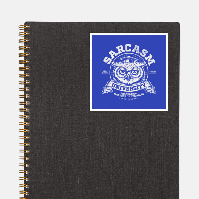 Sarcasm University-None-Glossy-Sticker-Popnotic
