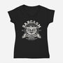 Sarcasm University-Womens-V-Neck-Tee-Popnotic