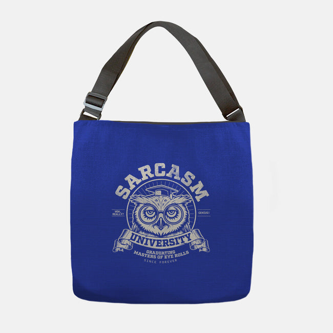Sarcasm University-None-Adjustable Tote-Bag-Popnotic