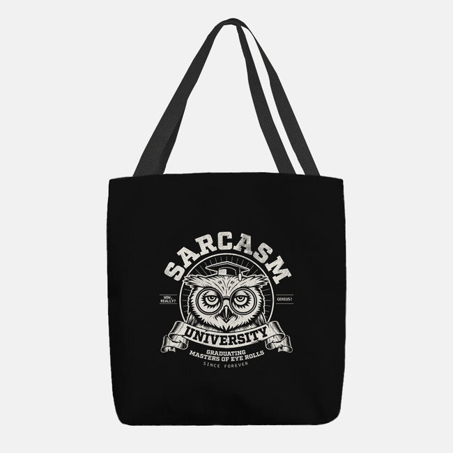 Sarcasm University-None-Basic Tote-Bag-Popnotic