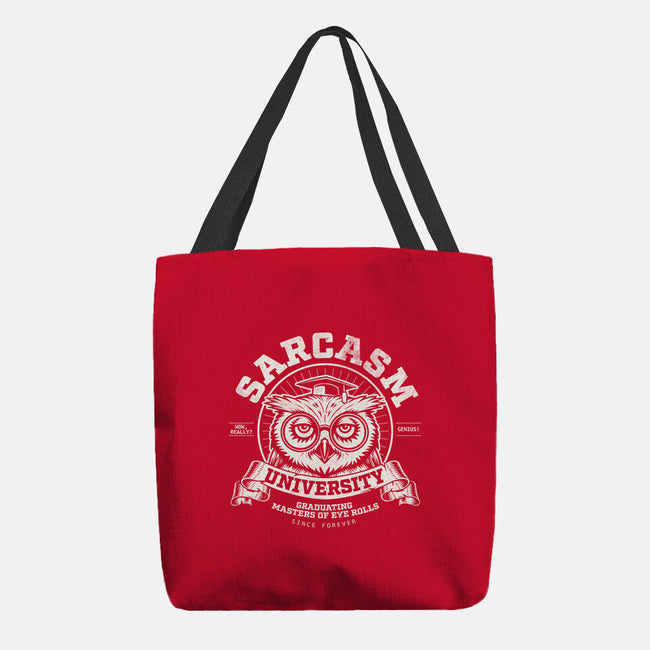 Sarcasm University-None-Basic Tote-Bag-Popnotic