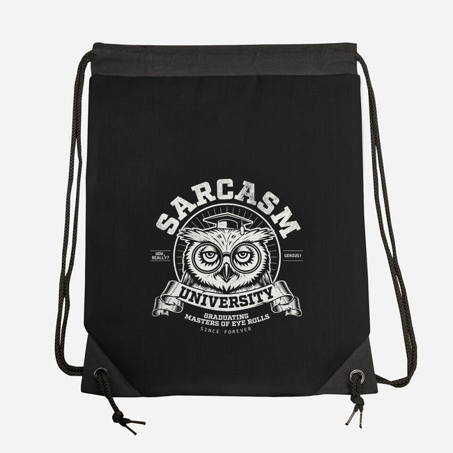 Sarcasm University-None-Drawstring-Bag-Popnotic