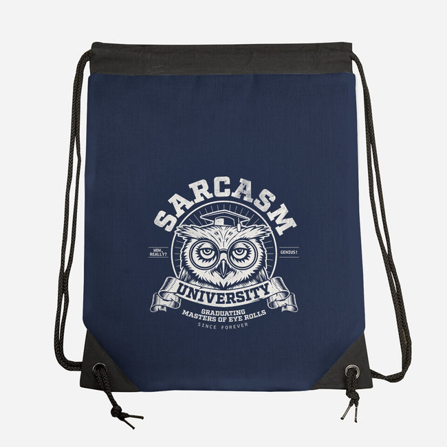 Sarcasm University-None-Drawstring-Bag-Popnotic